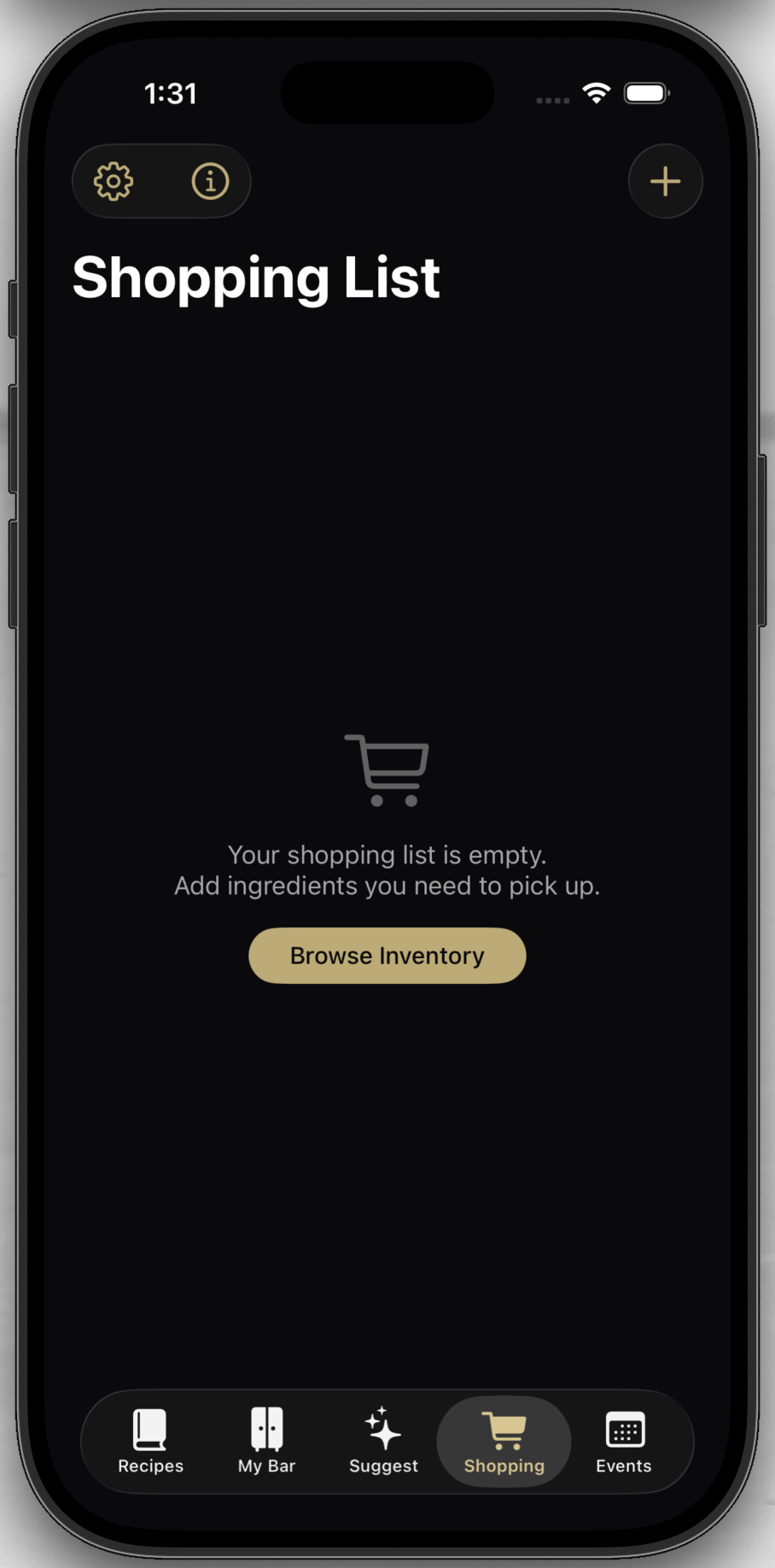 Shopping List Screenshot
