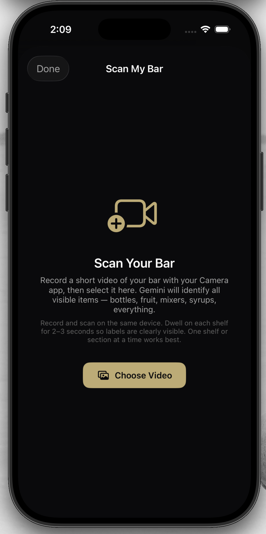 Video Input Screenshot